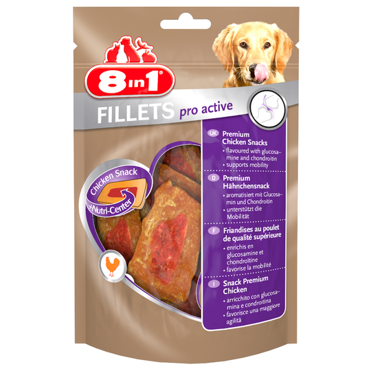 8in1 Fillets Pro Active - Small - Saver Pack: 3 x 80g