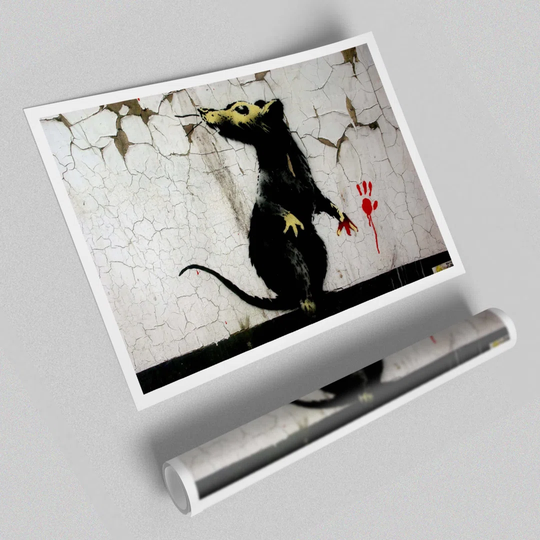 'Rat Paw' - Unframed Graphic Art Print on Paper