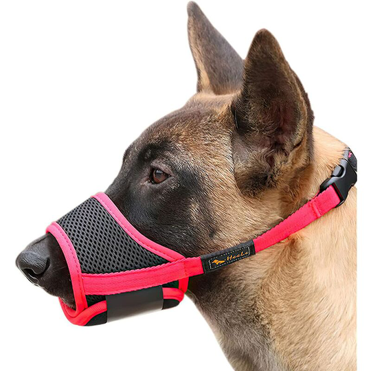 Dog Muzzle Soft Adjustable Muzzle for Dogs Nylon, Anti Bark Anti Bite Muzzle, Medium and Small Dogs Muzzle, s, Pet Trainer Black