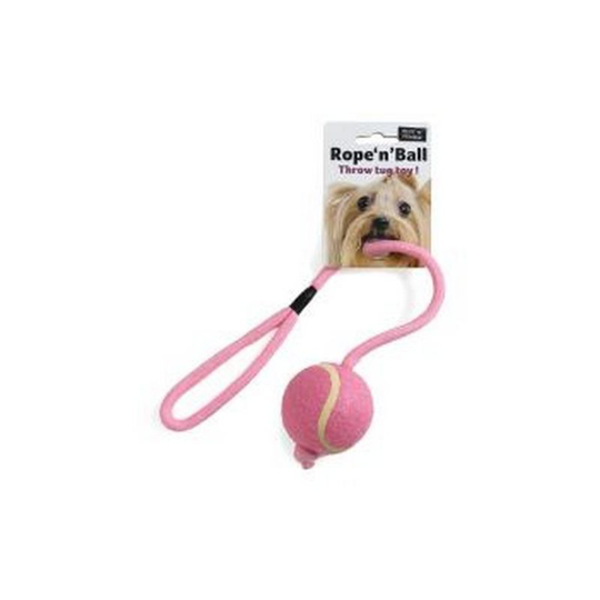 Ruff N Tumble - Rope n Ball Throw Tug Dog Toy (One Size) (May Vary) - May Vary