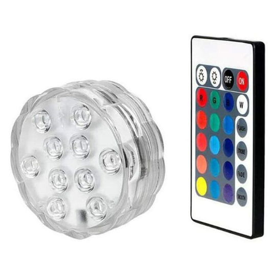 Led Aquarium Underwater Colorful Lights Remote Control Projector Decoration Party