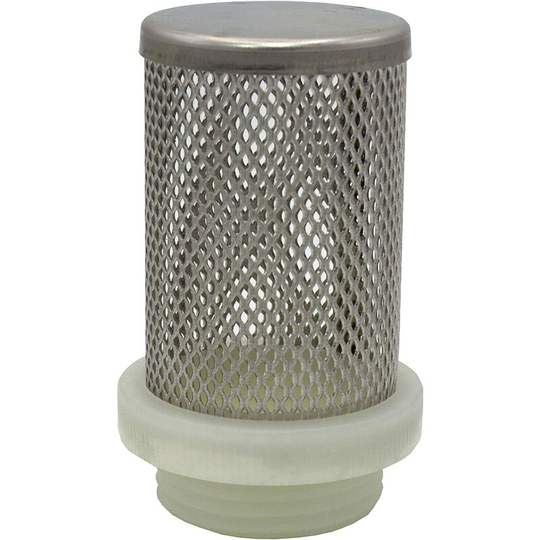 Suction strainer, for 3/4' check valves, stainless steel basket DN20