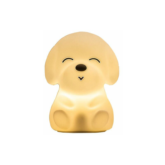 Bearsu - Night Light for Kids Room, Kids Night Light for Girls, Baby Toddler Gifts, Cute Puppy Night Lights, Squishy Silicone Lamps, Soft Nursery,