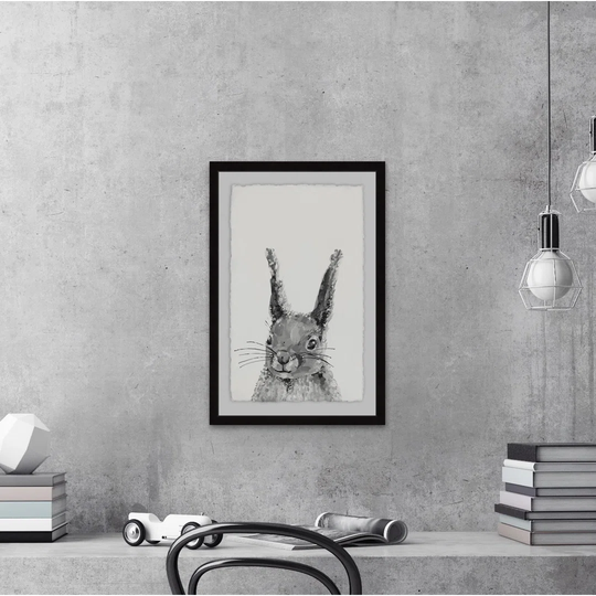 'Gray Rabbit' Framed Art