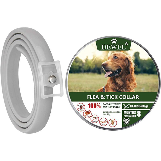 Dewel Tick Collar for Large Dogs Cats, Natural Tick Collar for Dogs