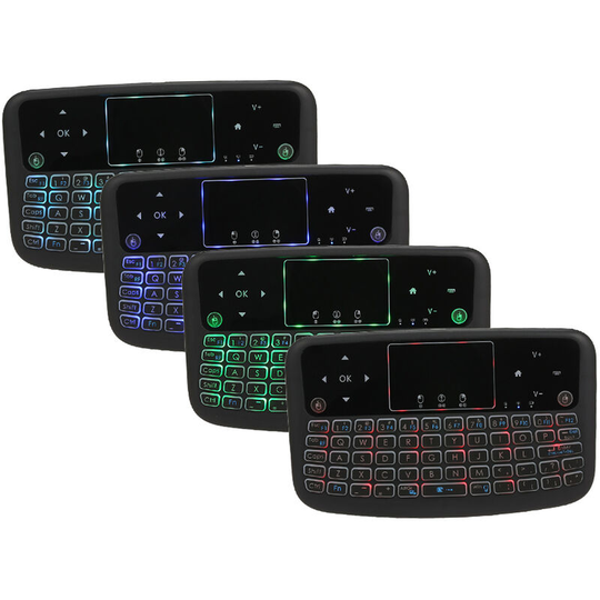 A36 Mini Wireless Keyboard 2.4G Color Backlit Air Mouse Touchpad Keyboard For Android tv Box Smart tv pc PS3