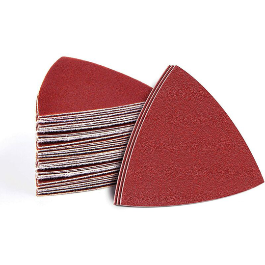 Mouse Sander Sandpaper, Hook and Loop Assorted Grit, Detail Pads, 60, 120, 240, 80mm x 80mm x 80mm (3.2' x 2.86'), Versatile, 60 Pack rooms,