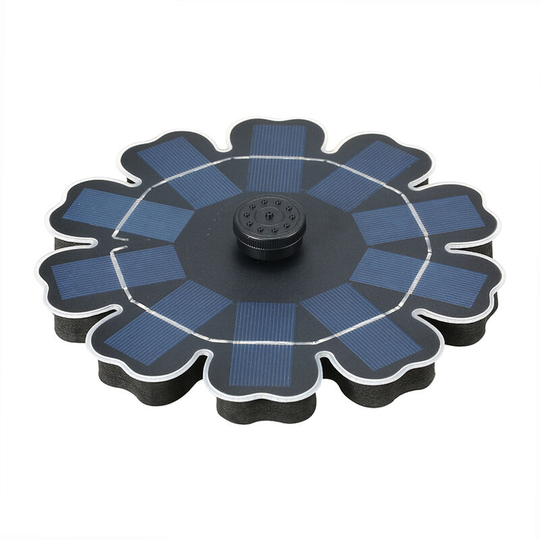 Solar Fountain Pump With Battery Backup 3.5W Flower-shaped Freestanding Floating Brushless Water Pump for Outdoor Bird Bath Garden Pond Pool