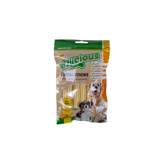 10 Dog Dental Sticks Healthy Vitamins Pet Treats Tooth Plaque Puppy