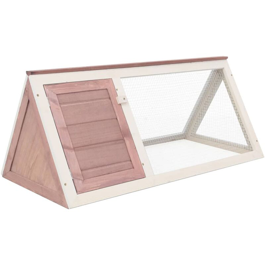 Animal Rabbit Cage Brown Wood Vidaxl Brown