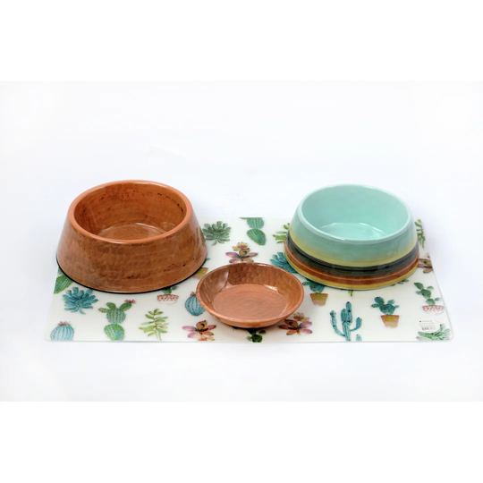 Miley Desert Stripe Pet 4 Piece Bowl Set