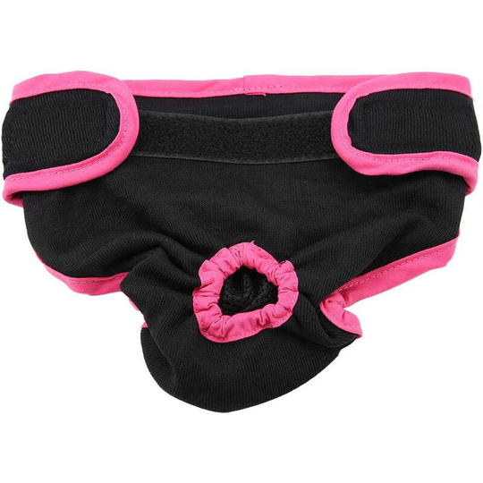 Dog Underwear, Women's Soft and Comfortable Cotton, Pet Sanitary Pants, Puppy Physiological Pants, Dog Diapers(Black m)