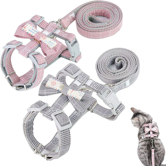 Betterlifegb - Adjustable Harness Nylon for Cat Harness Cat Small Dog Harness Leave Cat For Small Cat Dog Pet Outdoor Exercise Jogging Recreation