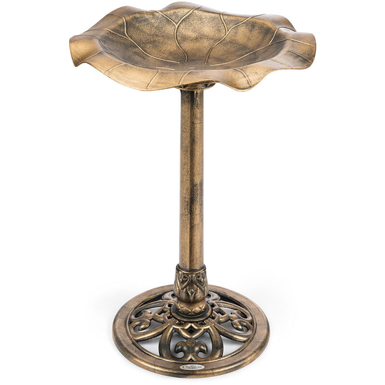 Leaf Bird Bath - Bronze - Bronze