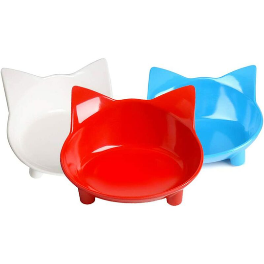 Echoo - Cat Bowl Cat Food Bowls Non Slip Pet Bowls Shallow Cat Food Water Bowl to Stress Relief of Whisker Fatigue, Dog Bowl Cat Feeding Wide Bowls