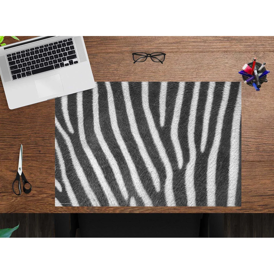 Zebra Pattern Desk Pad