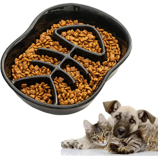 Betterlifegb - Anti Glutton For Dog Glutton, Fish Floor Shape, Ceramic, Slow Cat Power Timelle, promotes a healthy diet and slow digestion for small
