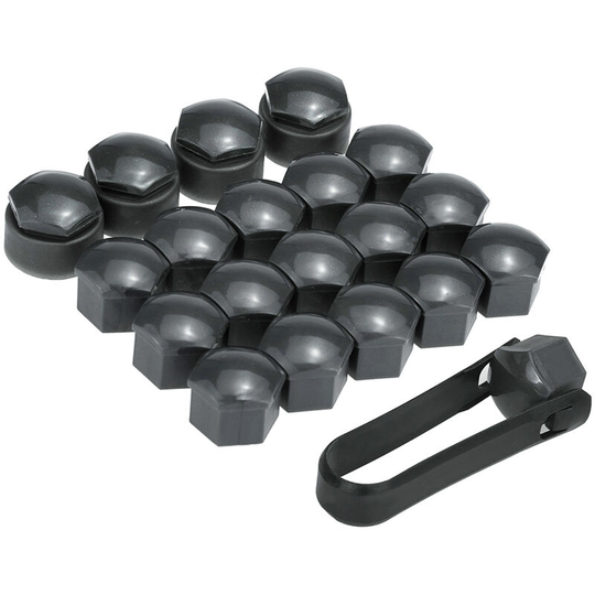 Set of 16+4pcs Universal 17mm Car Wheel Nut Bolt Covers Locking Caps