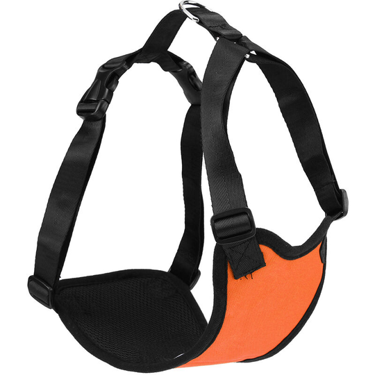 Dog Car Harness and Dog Safety Belt, Breathable Dog Leash (Orange, m)
