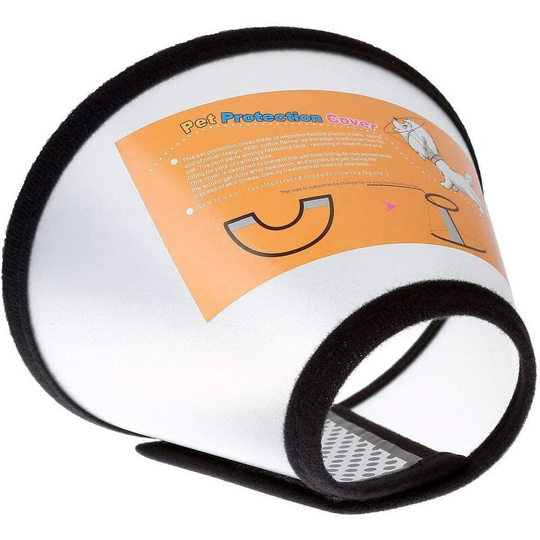 Anti-bite Collar, Adjustable Plastic Neck Cone Protective Collar for Pet Therapy, Large,XXL