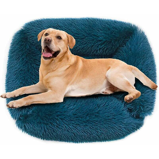 Deckon - Square Dog Basket Plush Cat Cushion Cozy and Comfortable Warm Cat Basket House Nest Washable Non-Slip Sleeping Bed for Large Medium Small