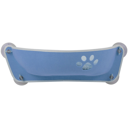 Cat hammock Fixed to window with suction cup Blue