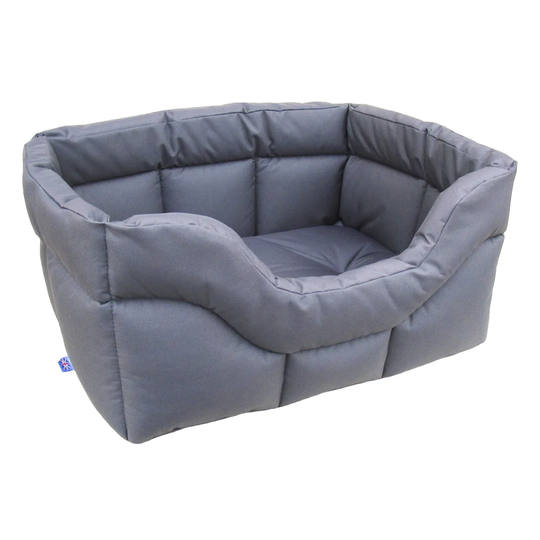 Decimus Bolster Cushion in Grey