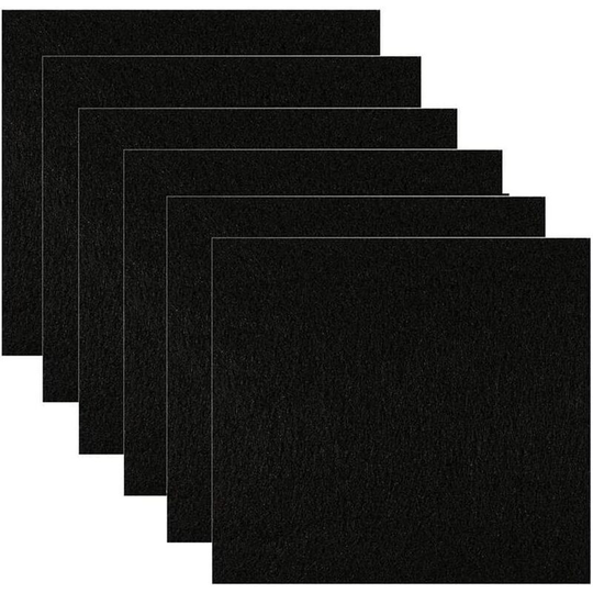 Pack Replacement Cat Litter Filters Square Charcoal Filters for Lidded Litter Box