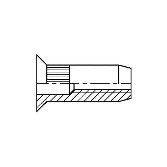 M10 Steel Reduced Head Knurled Rivet Nut (Box-100) - Qualfast