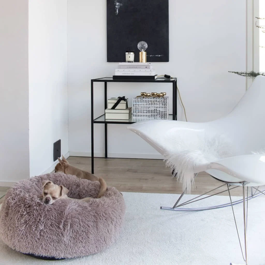 District70 Pet Bed Fuzz Sand S