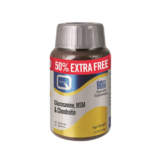 Quest Vitamins Glucosamine & MSM & Chondroitin Tabs 90 (P601651)