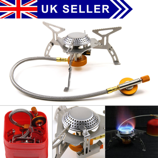 Portable Outdoor Stove Compact Camping Fishing Gas Heater Cooker