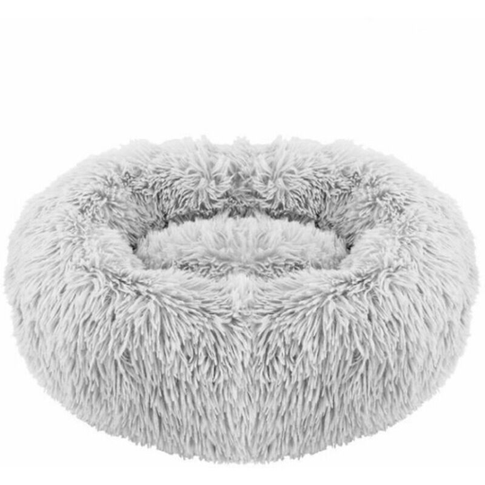 Monly - Basket for cat-dog nest round plush 50CM light gray