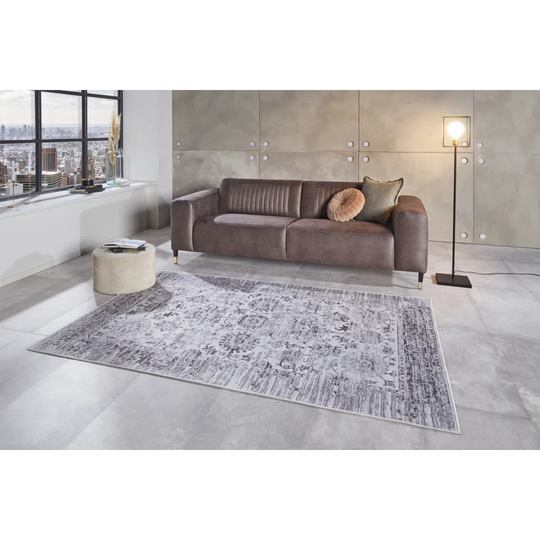 Deel Tufted Grey/Brown/Blue Rug