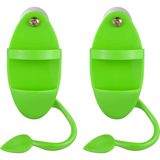 2pcs Bird Cuttlebone Holder with Perches Plastic Cuddle Bone Feeding Racks Parrot Cage Stands Accessories for Cockatiels Parakeets Budgies Finches