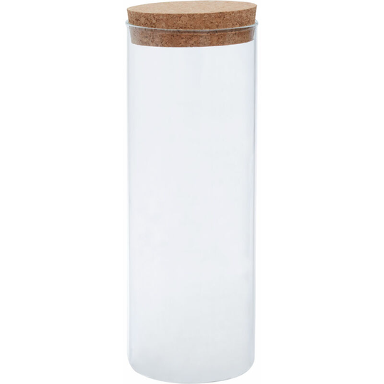 Small Round Clear Glass Jar Extra Large With Renewable Cork Lid For Storage Multipurpose Stylish Lightweight Removable Lid w10 x d10 x h28cm