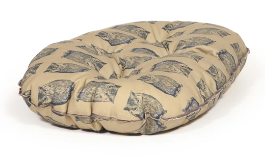 Woodland Owl Deep Filled Quilted Pet Mattress in Willow