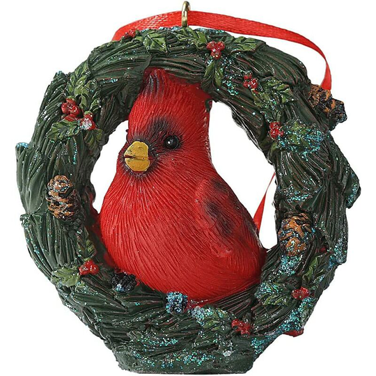 Ilovemilan - Christmas Small Animal Garland Swing Ornament Hanging Decor for Xmas Tree Home Office Room Decoration with String (New, Red Bird)