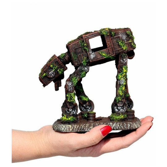 Aquarium Decoration Imperial Walker Transport Robot Decoration - Aquarium Robot Cave Ornament