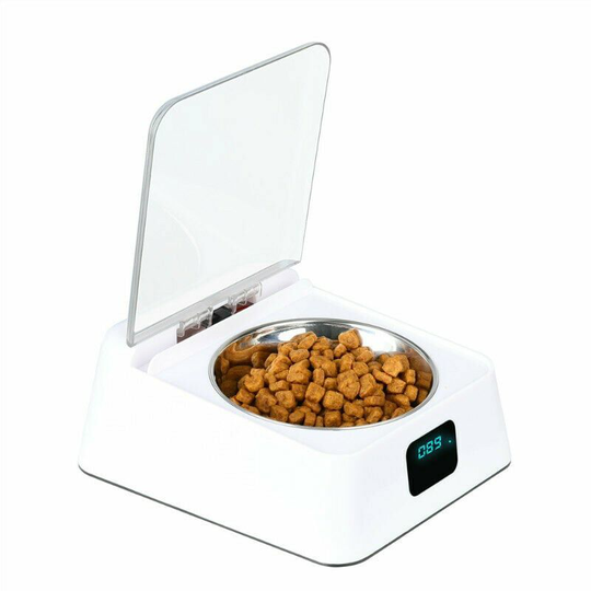 Automatic Pet Feeder Infrared Induction Automatic Lid Opening Intelligent Feeder Rodent and Moisture Proof