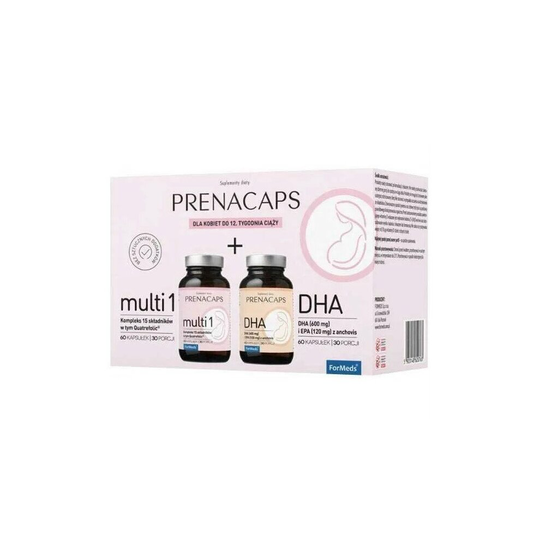 ForMeds Prenacaps Multi 1, 60 capsules + DHA, Pregnancy vitamins