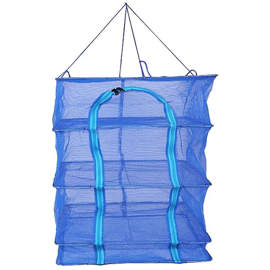 1pcs Foldable Fishing Net Multi-layer Drying Net Basket Dryer Net