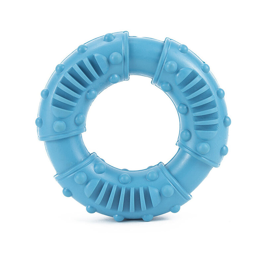 Dog chew toy for aggressive chewers: Nearly Indestructible Ultra-Durable Natural Rubber Puppy Chew Toy for