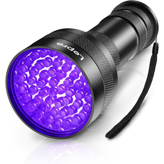 Uv Torch, 51 d uv Light Torch, 395nm Ultraviot Flashlight, Blacklight Detector for Pet Urine, Stain, Bed Bugs, Banknote and More
