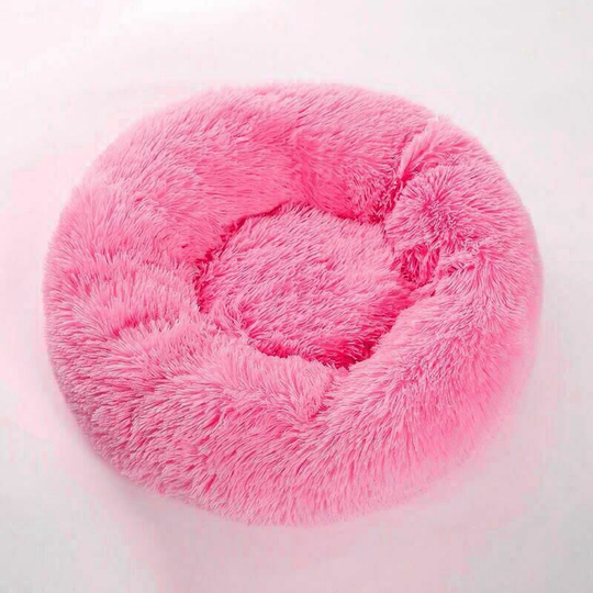 Cat Bed Beautiful Pet Bed Small Dog Bed Plush Soft Round Cat Sleeping Bed (50 cm Diameter Light-B - Muff