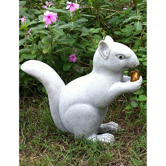 Arredondo Squirrel Holding a Corn Statue