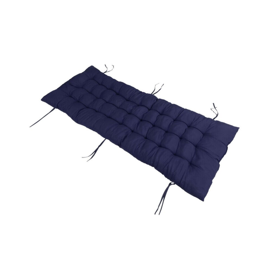 (Navy) Sun Lounger Cushion Pad Replacement Chair Seat Recliner Cotton Garden Outdoor