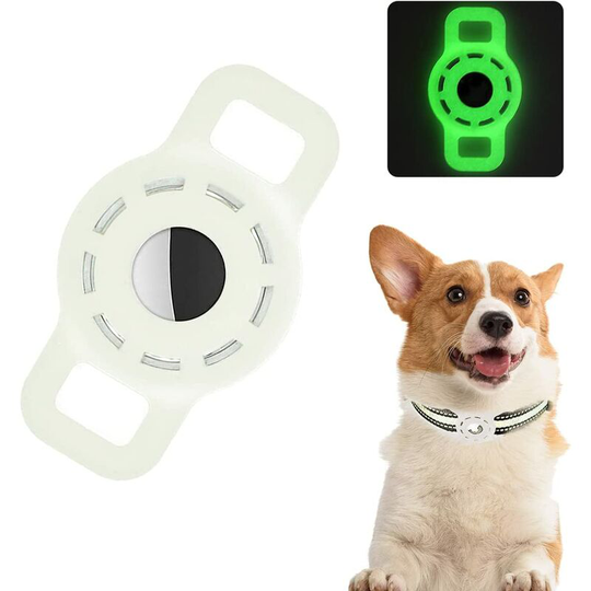 Fluorescent Cat gps Chip Silicone Case, for Airtag Cat Dog Collar, gps Cat Collar, Airtag Tracker