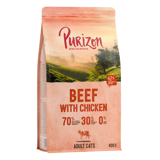 400g Purizon Dry Cat Food - Special Price!* - Adult Beef & Chicken (400g)