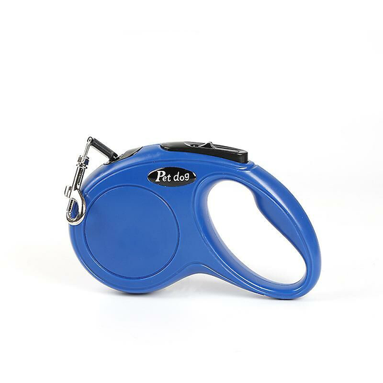 Dog leash, retractable pet leash, tangle free 3m Dark blue - Muff